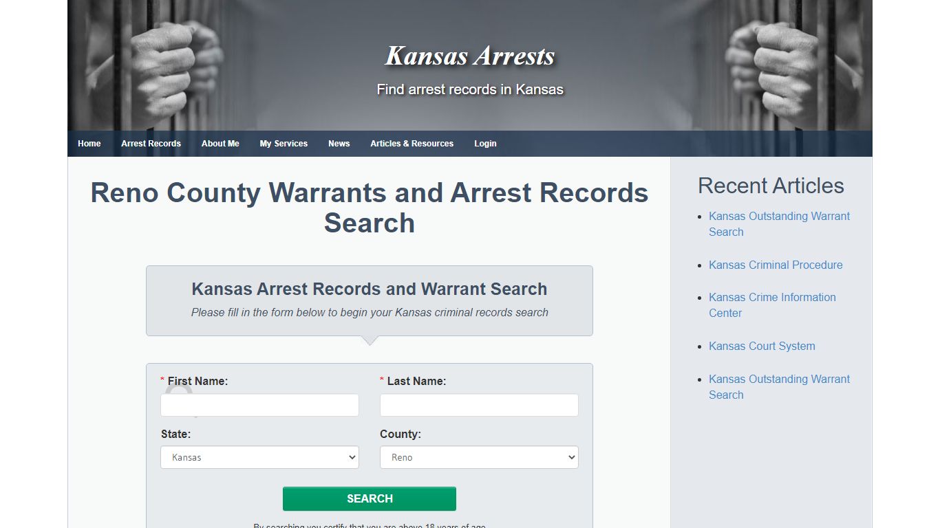 Reno County Warrants and Arrest Records Search - Kansas Arrests